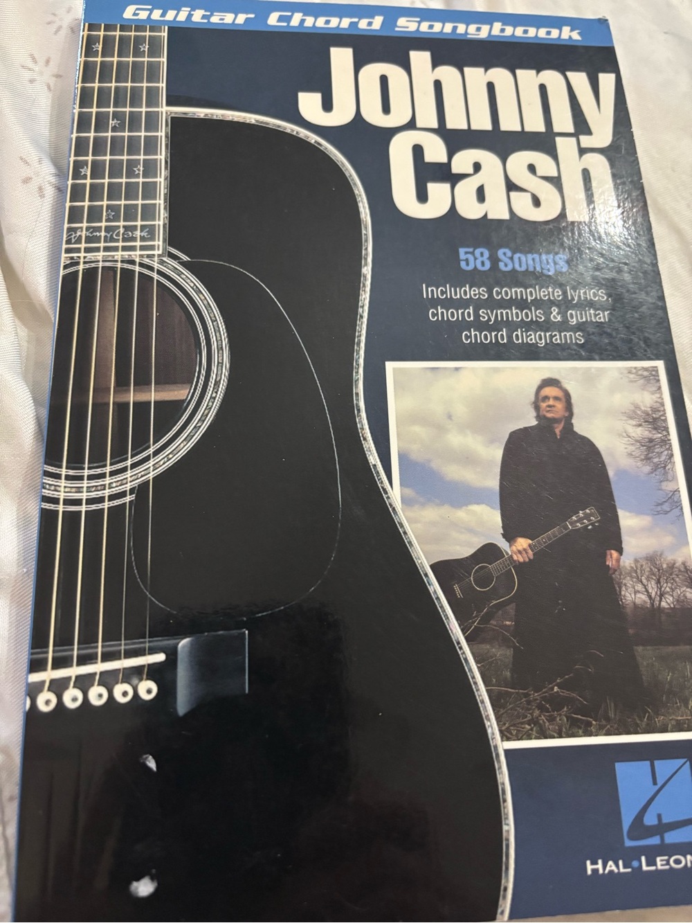 Johnny Cash Guitar Chord Songbook 58 Songs Lyrics Chord Symbols Diagrams